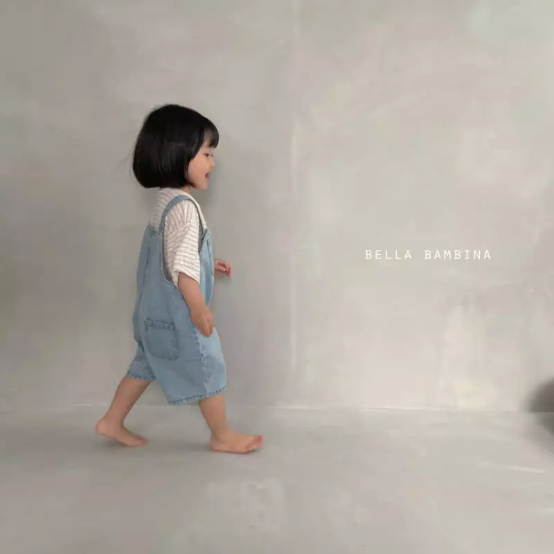 Bella Bambina - Korean Children Fashion - #minifashionista - Ann Denim Dungarees - 9