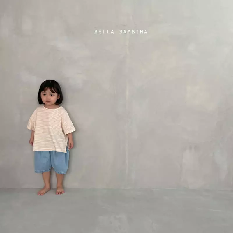 Bella Bambina - Korean Children Fashion - #prettylittlegirls - Slit Stripes Tee - 12