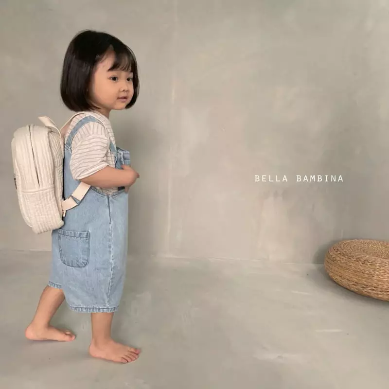 Bella Bambina - Korean Children Fashion - #todddlerfashion - Ann Denim Dungarees - 11