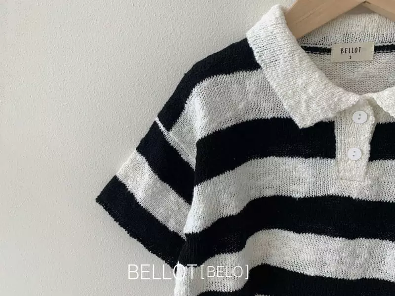Bellot - Korean Children Fashion - #Kfashion4kids - Pierre Collar Knit Tee - 6