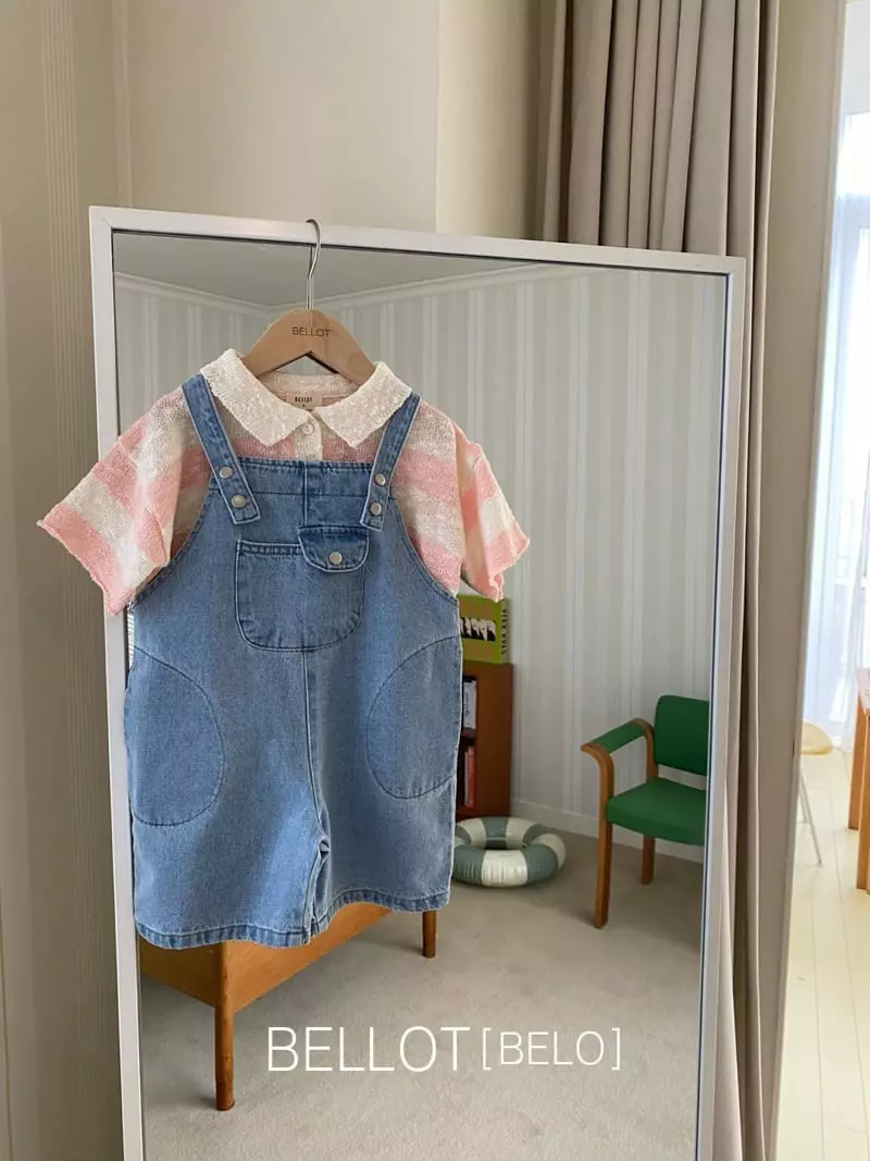 Bellot - Korean Children Fashion - #kidsshorts - Pierre Collar Knit Tee - 3