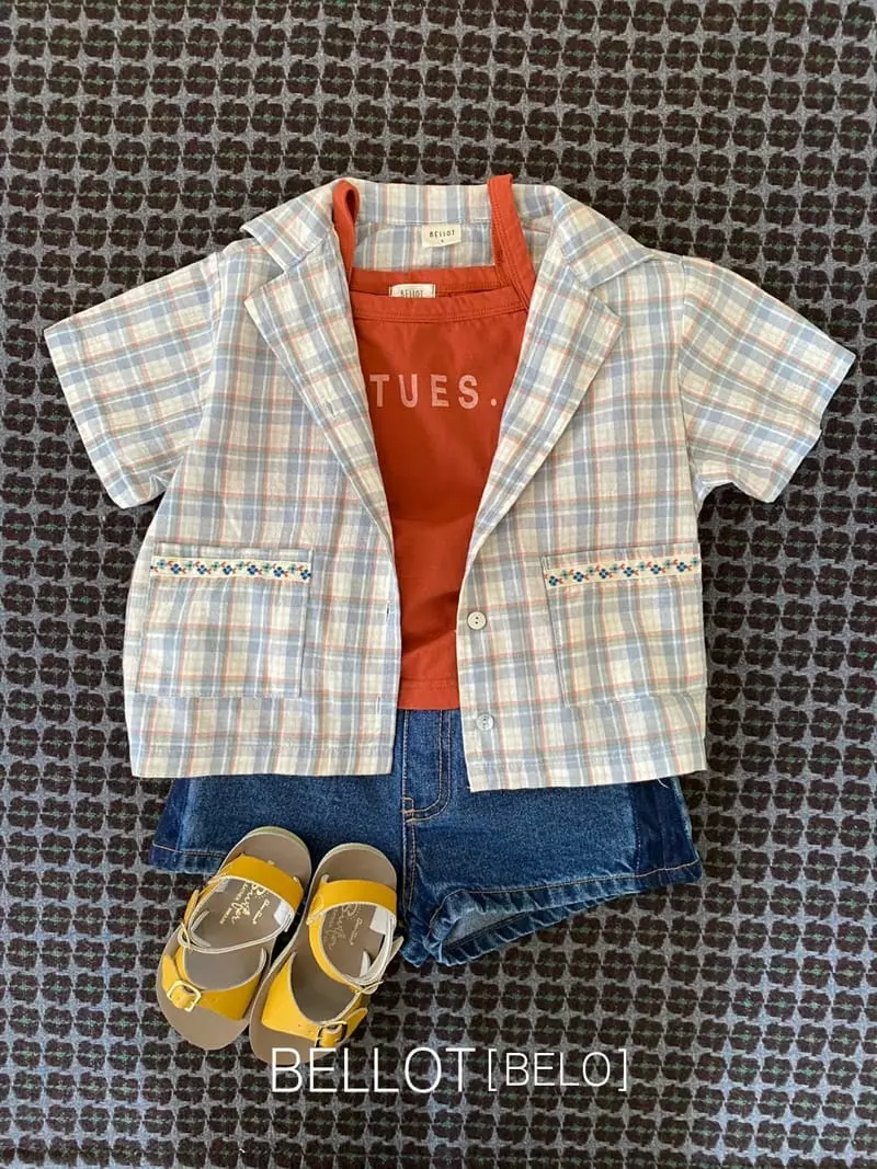 Bellot - Korean Children Fashion - #minifashionista - Butter Check Shirt - 2