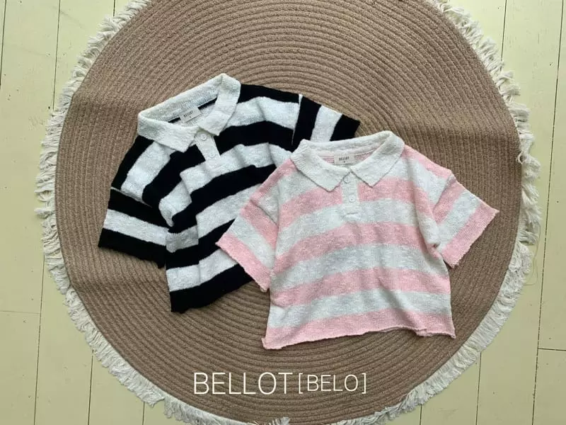 Bellot - Korean Children Fashion - #prettylittlegirls - Pierre Collar Knit Tee - 10