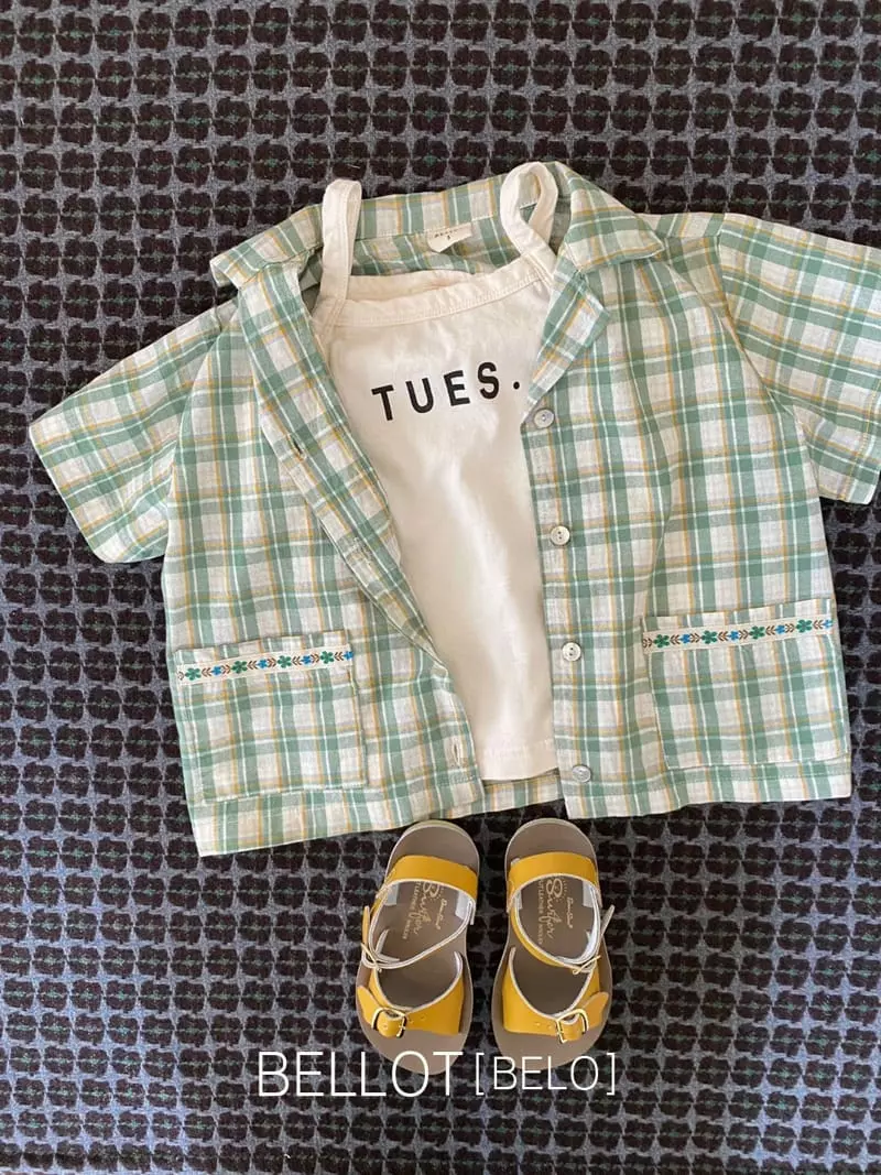 Bellot - Korean Children Fashion - #prettylittlegirls - Butter Check Shirt - 3