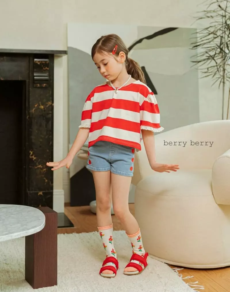 Berry Berry - Korean Children Fashion - #designkidswear - Heart Pants