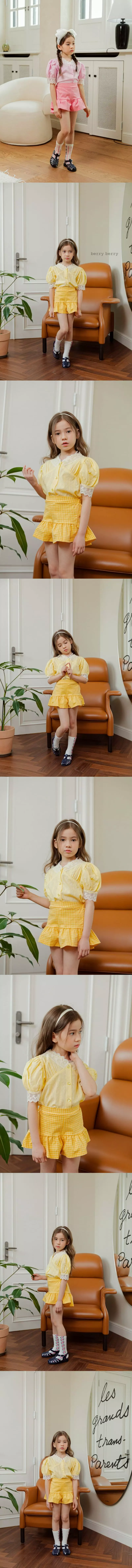 Berry Berry - Korean Children Fashion - #designkidswear - Check Pants - 4
