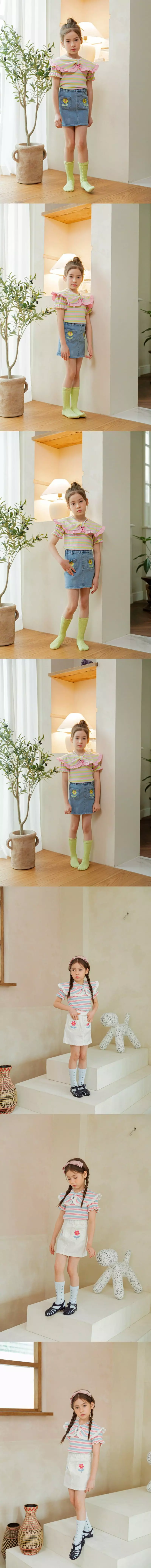 Berry Berry - Korean Children Fashion - #minifashionista - Flower Skirt - 2