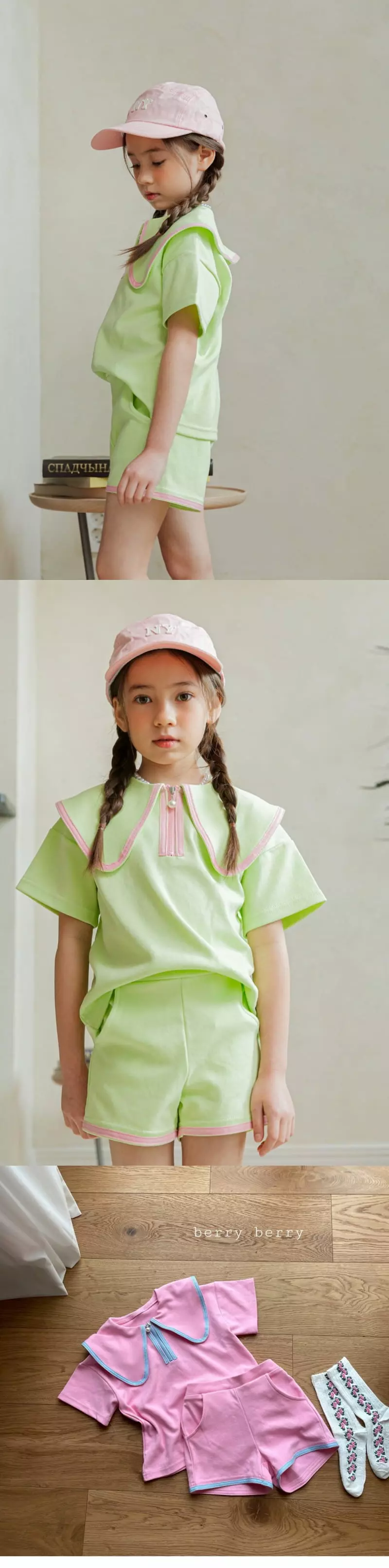 Berry Berry - Korean Children Fashion - #todddlerfashion - Lala Top Bottom Set - 5