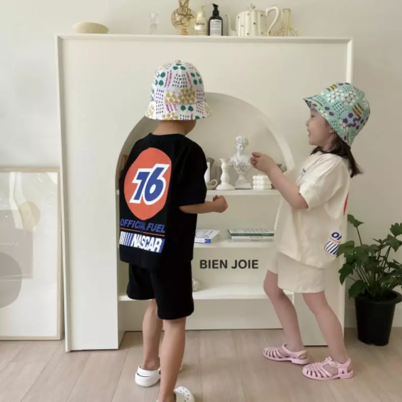 Bien Joie - Korean Children Fashion - #childofig - Lare Top Bottom Set - 2