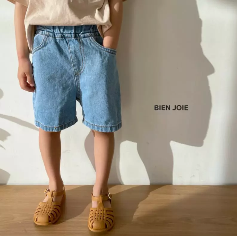 Bien Joie - Korean Children Fashion - #childofig - Teba Denim Shorts - 4
