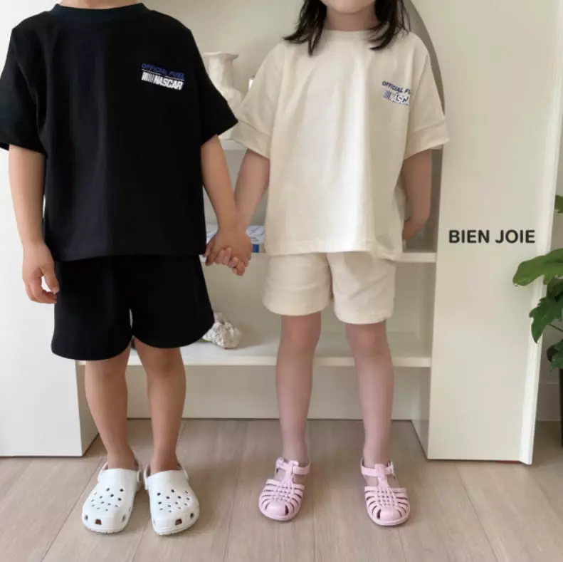 Bien Joie - Korean Children Fashion - #childrensboutique - Lare Top Bottom Set - 3