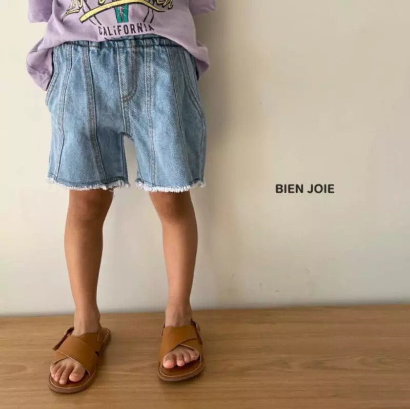 Bien Joie - Korean Children Fashion - #designkidswear - Oil Denim Shorts