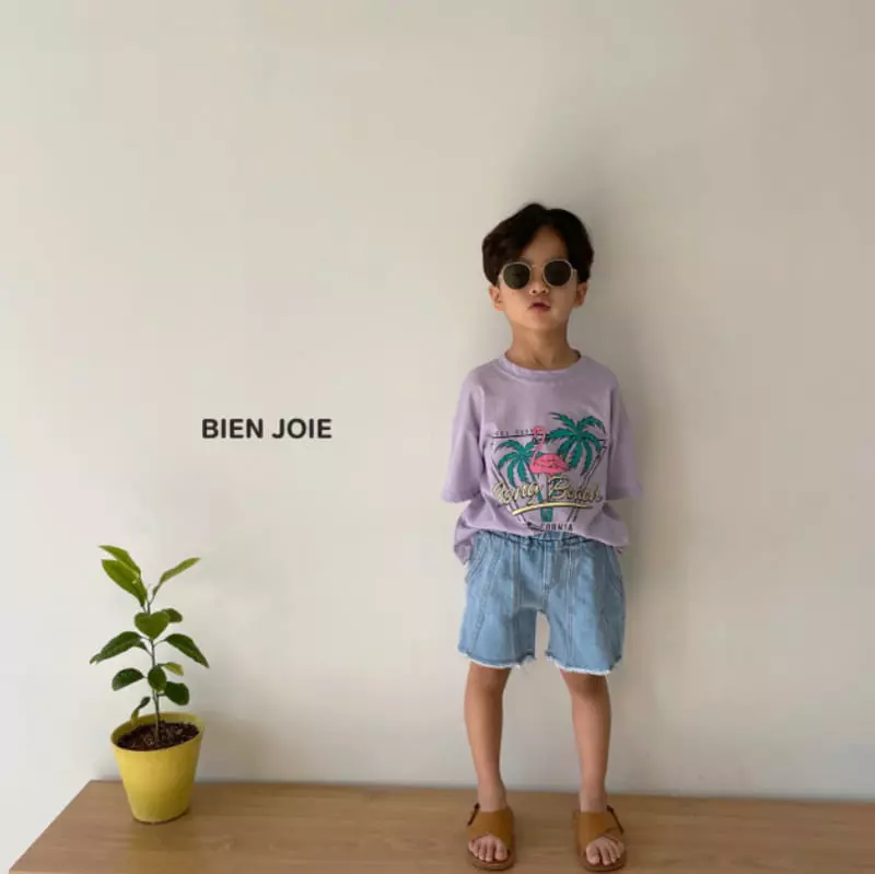 Bien Joie - Korean Children Fashion - #discoveringself - Oil Denim Shorts - 2