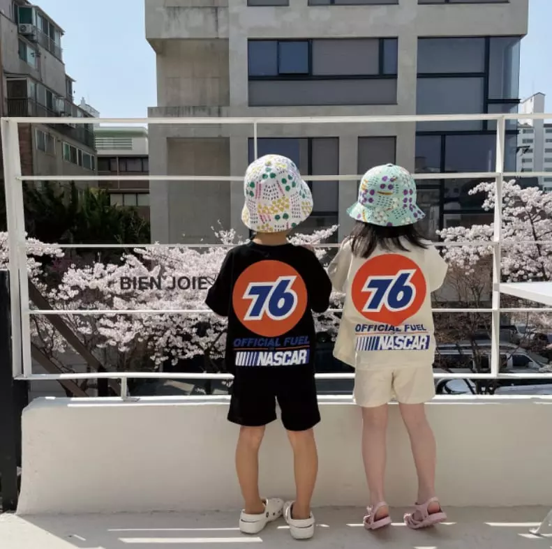 Bien Joie - Korean Children Fashion - #fashionkids - Lare Top Bottom Set - 6