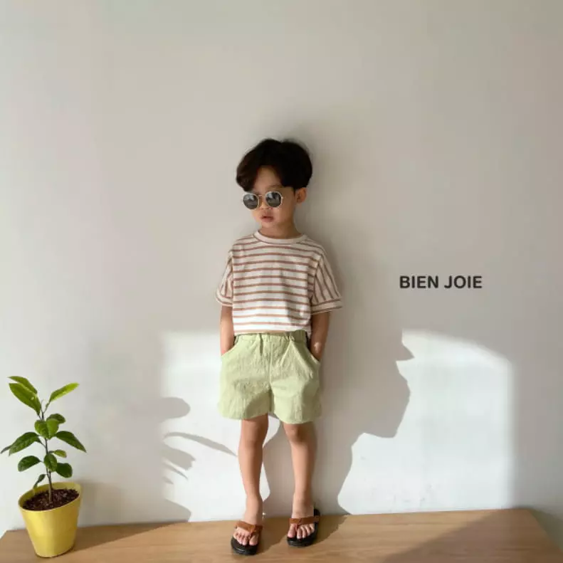 Bien Joie - Korean Children Fashion - #kidsshorts - Nimo Stripes Tee - 7