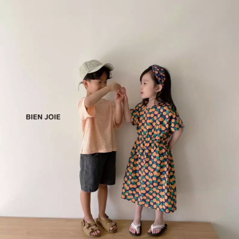 Bien Joie - Korean Children Fashion - #kidsshorts - Dono Stripes Tee - 3