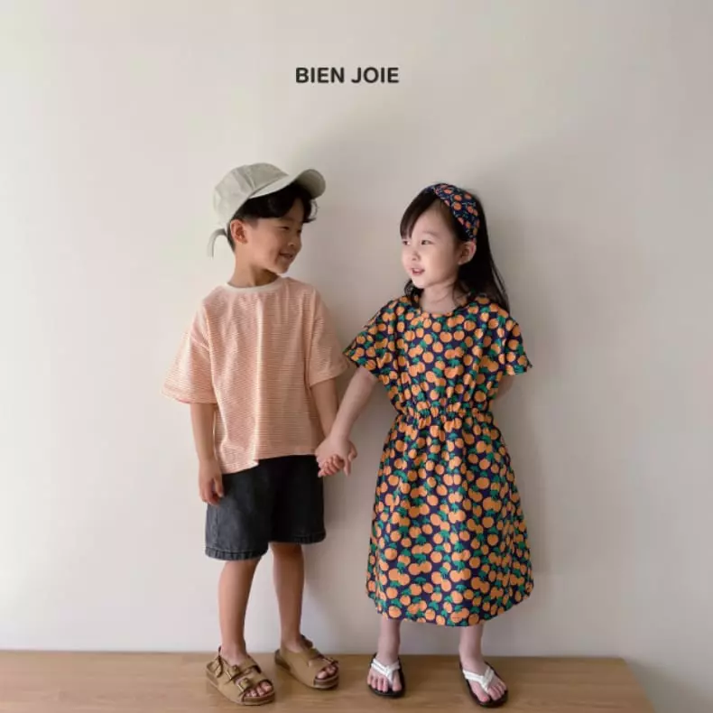 Bien Joie - Korean Children Fashion - #kidsshorts - Dono Stripes Tee - 4