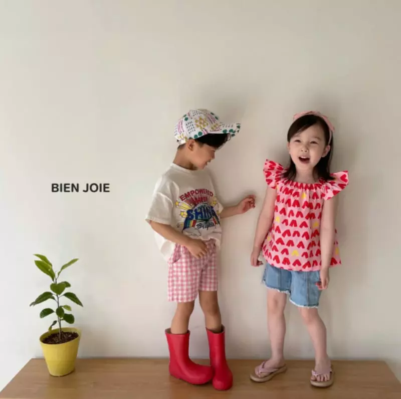 Bien Joie - Korean Children Fashion - #kidsstore - Oil Denim Shorts - 5
