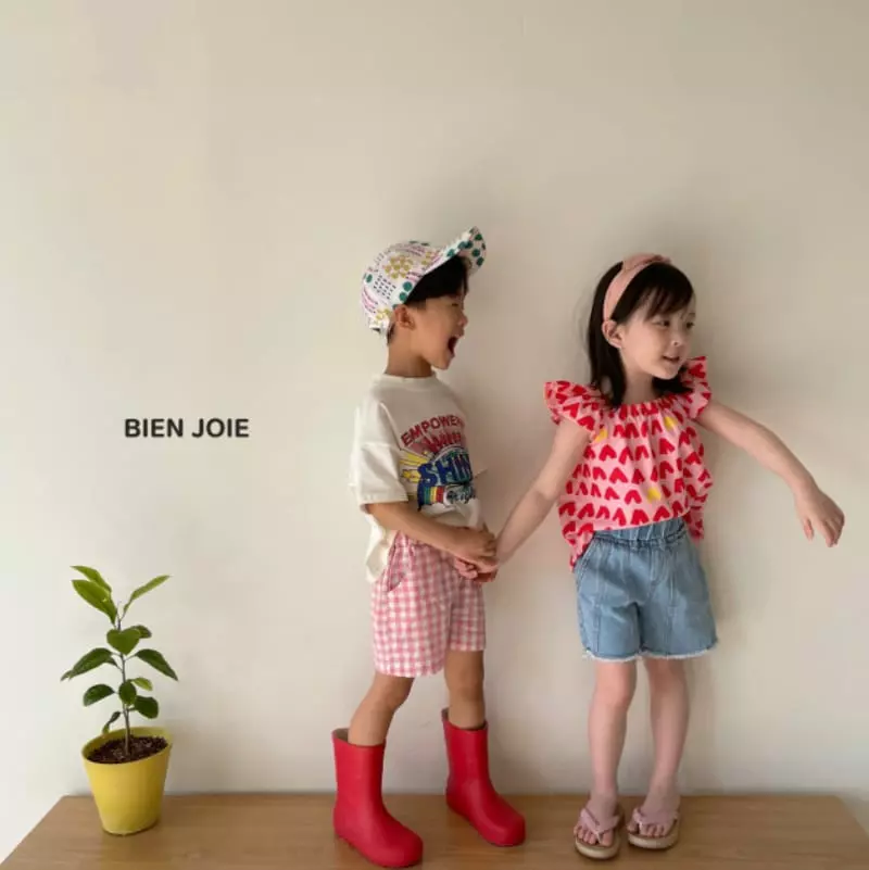Bien Joie - Korean Children Fashion - #kidzfashiontrend - Oil Denim Shorts - 6