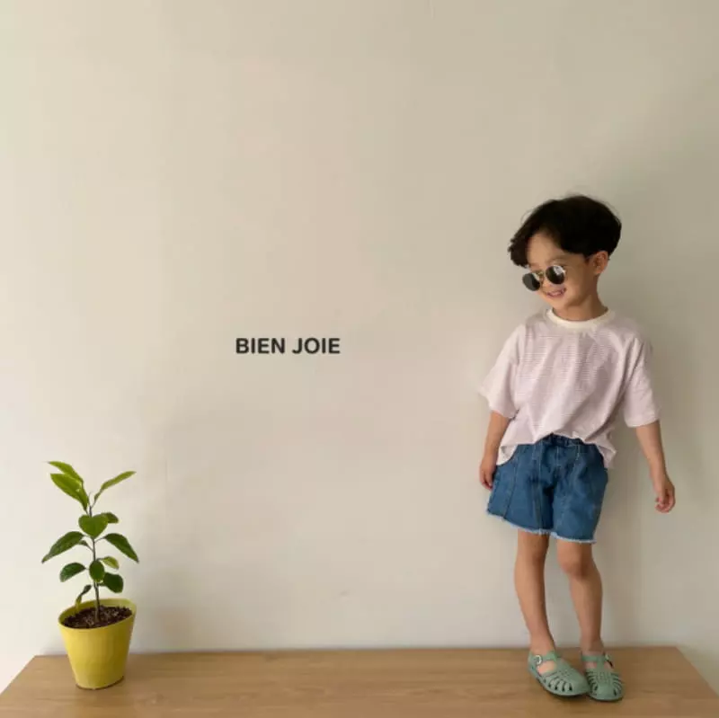 Bien Joie - Korean Children Fashion - #littlefashionista - Oil Denim Shorts - 8