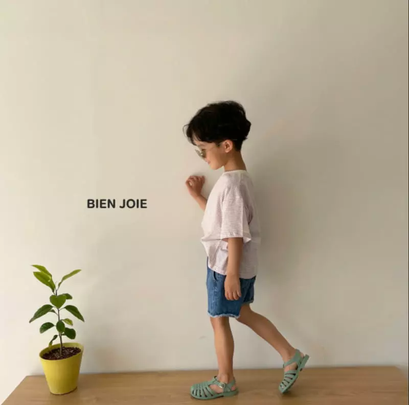 Bien Joie - Korean Children Fashion - #minifashionista - Oil Denim Shorts - 10