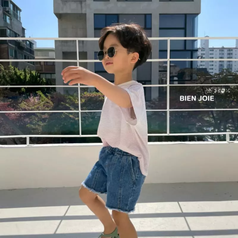 Bien Joie - Korean Children Fashion - #prettylittlegirls - Oil Denim Shorts - 11