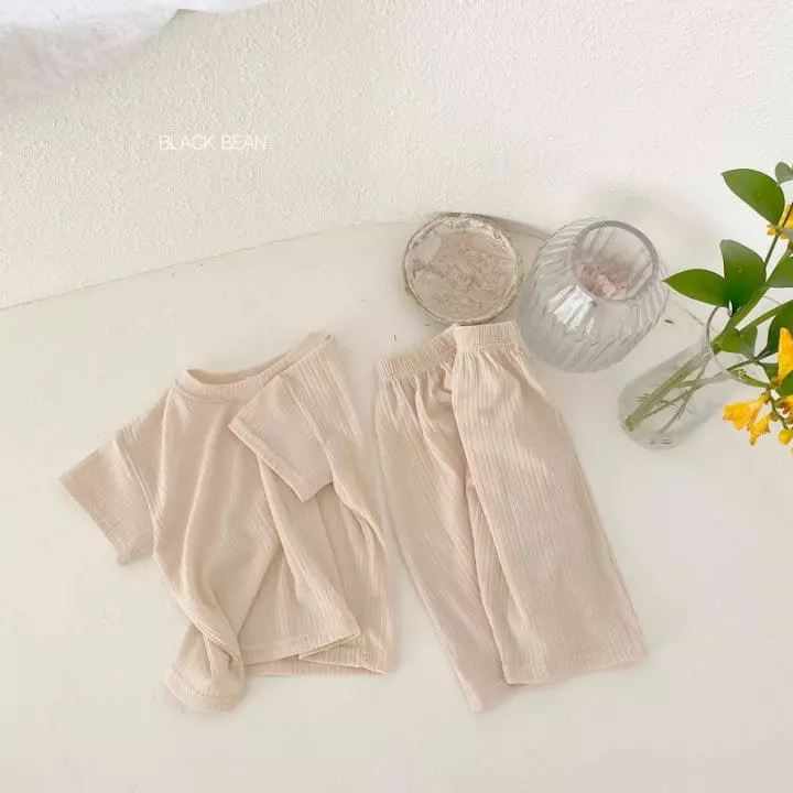 Black Bean - Korean Baby Fashion - #babyclothing - Bebe Spring Top Bottom Set - 7