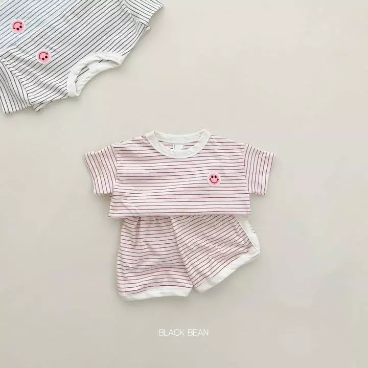 Black Bean - Korean Baby Fashion - #babygirlfashion - Bebe Mild Top Bottom Set - 2