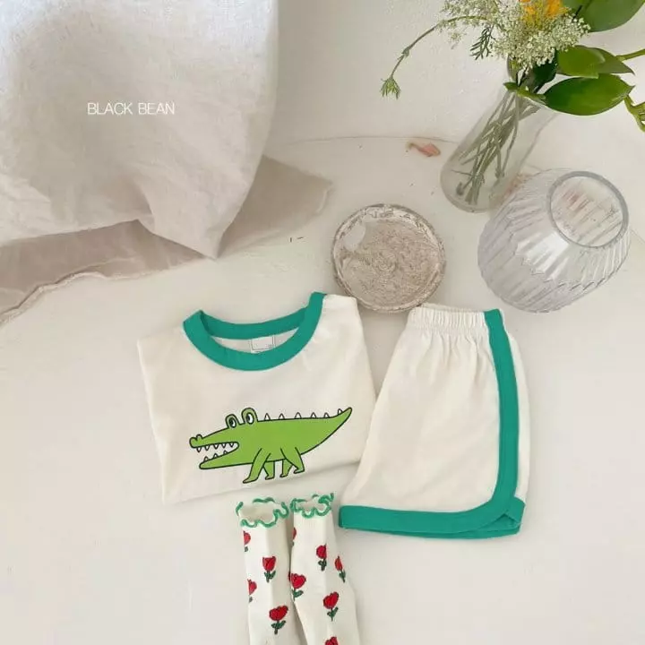 Black Bean - Korean Baby Fashion - #babylifestyle - Bebe River Top Bottom Set