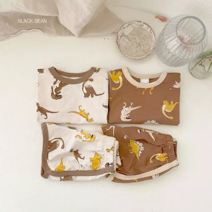 Black Bean - Korean Baby Fashion - #babyoninstagram - Bebe Jue Jue Top Bottom Set