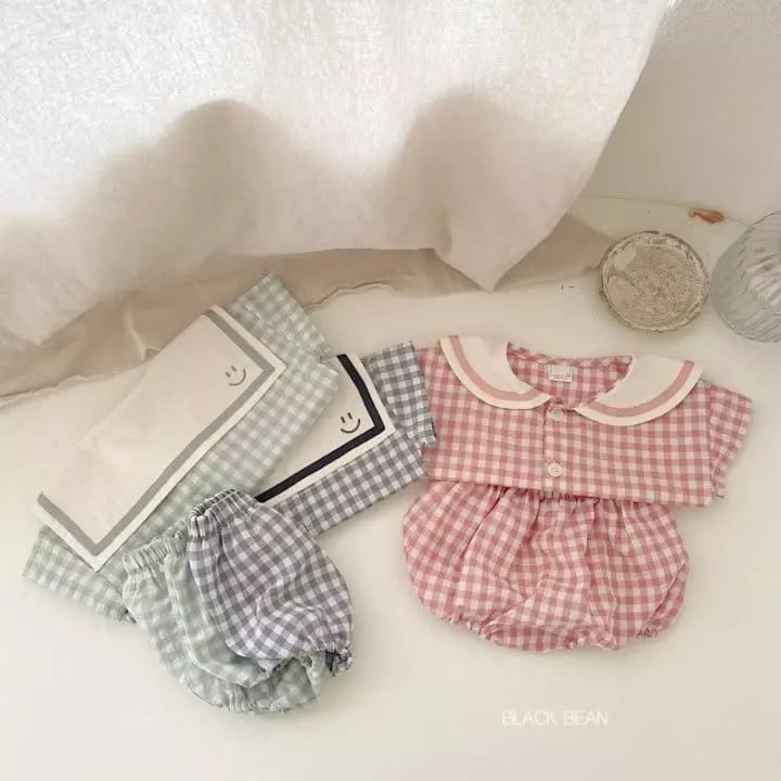Black Bean - Korean Baby Fashion - #babyootd - Bebe Roa Top Bottom Set
