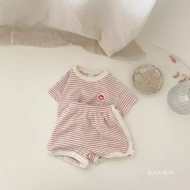 Black Bean - Korean Baby Fashion - #babyoutfit - Bebe Mild Top Bottom Set - 7