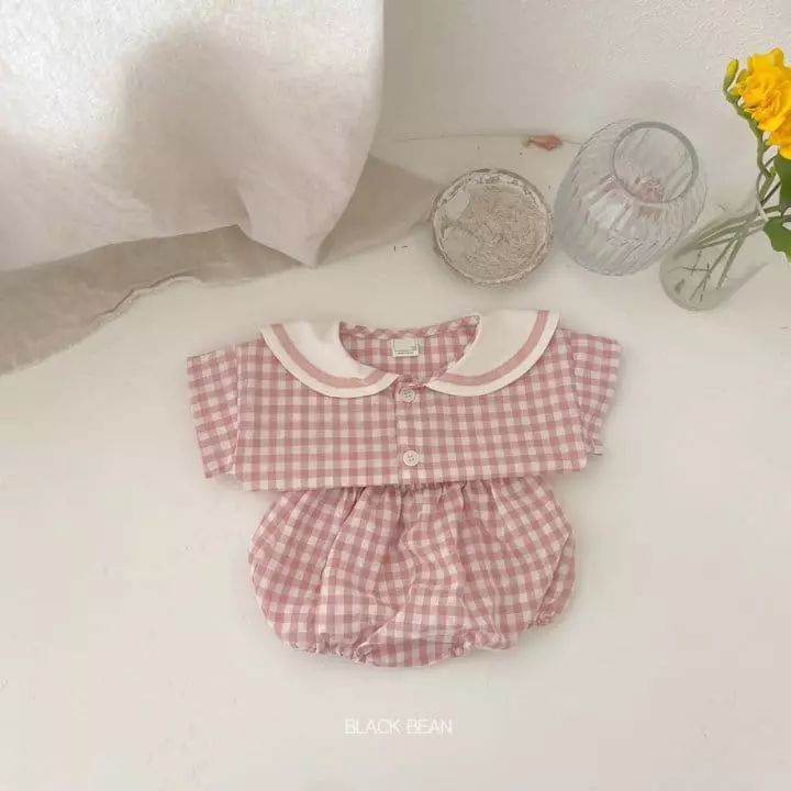 Black Bean - Korean Baby Fashion - #babyoutfit - Bebe Roa Top Bottom Set - 4