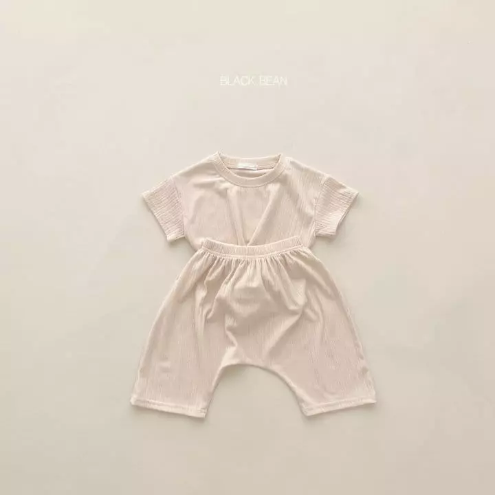 Black Bean - Korean Baby Fashion - #onlinebabyboutique - Bebe Spring Top Bottom Set - 2