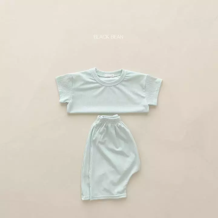 Black Bean - Korean Baby Fashion - #onlinebabyshop - Bebe Spring Top Bottom Set - 3