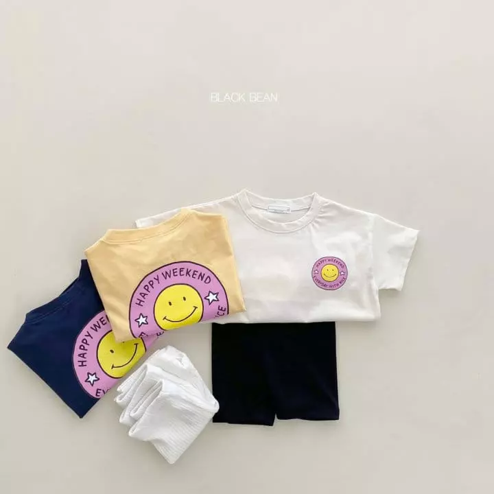 Black Bean - Korean Baby Fashion - #onlinebabyshop - Bebe Star Tee
