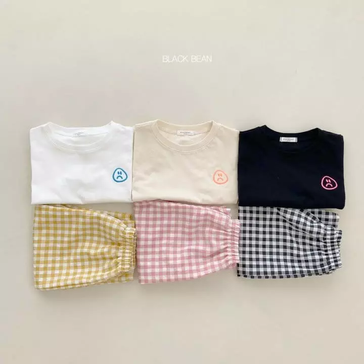 Black Bean - Korean Children Fashion - #childofig - Ppijjuck Top Bottom Set - 2