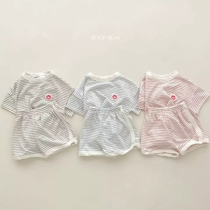 Black Bean - Korean Children Fashion - #discoveringself - Mild Top Bottom Set
