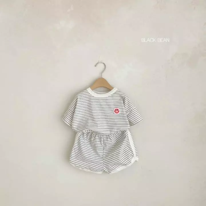 Black Bean - Korean Children Fashion - #kidsshorts - Mild Top Bottom Set - 3