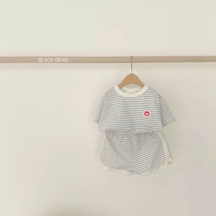 Black Bean - Korean Children Fashion - #kidsshorts - Mild Top Bottom Set - 4