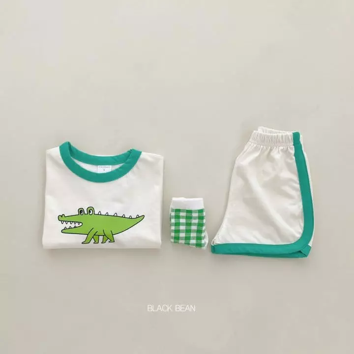 Black Bean - Korean Children Fashion - #kidsstore - River Top Bottom Set - 2