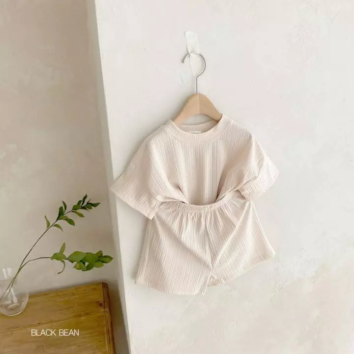Black Bean - Korean Children Fashion - #minifashionista - Spring Top Bottom Set with Mom - 3