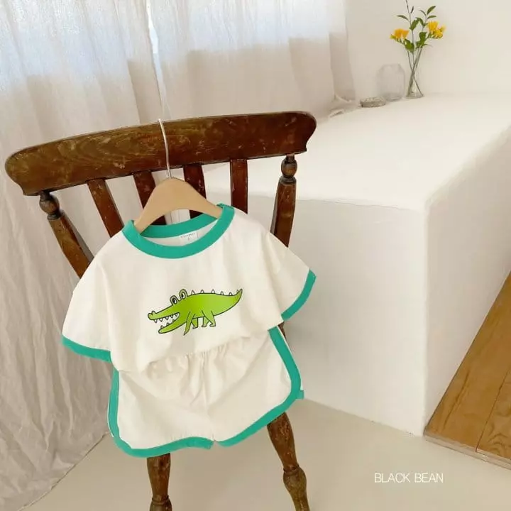 Black Bean - Korean Children Fashion - #minifashionista - River Top Bottom Set - 7