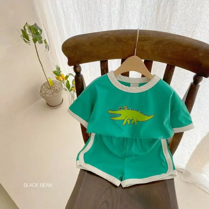 Black Bean - Korean Children Fashion - #prettylittlegirls - River Top Bottom Set - 8