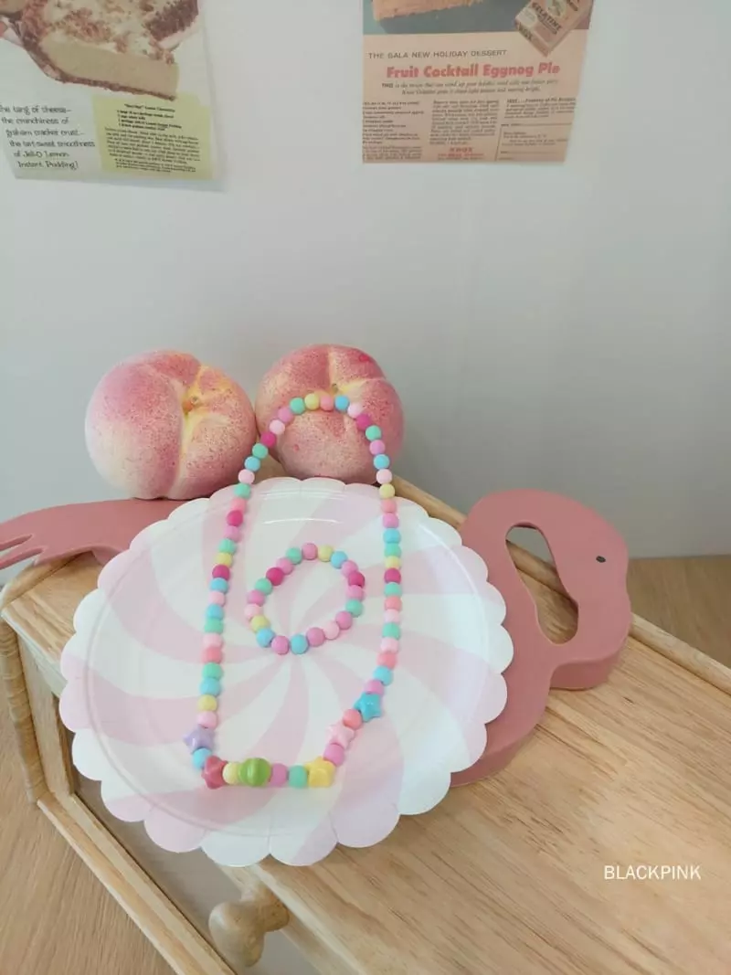 Black Pink - Korean Children Fashion - #Kfashion4kids - Star Neaklace - 5