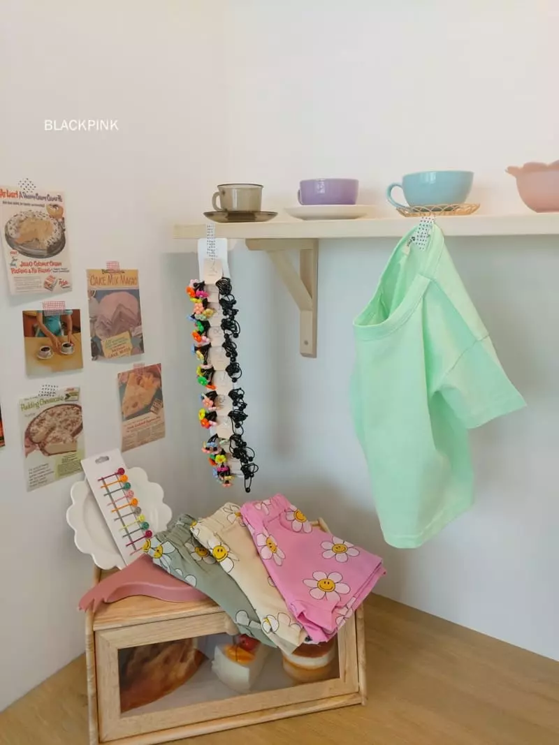 Black Pink - Korean Children Fashion - #kidzfashiontrend - Basic Single Short Sleeves Tee - 4
