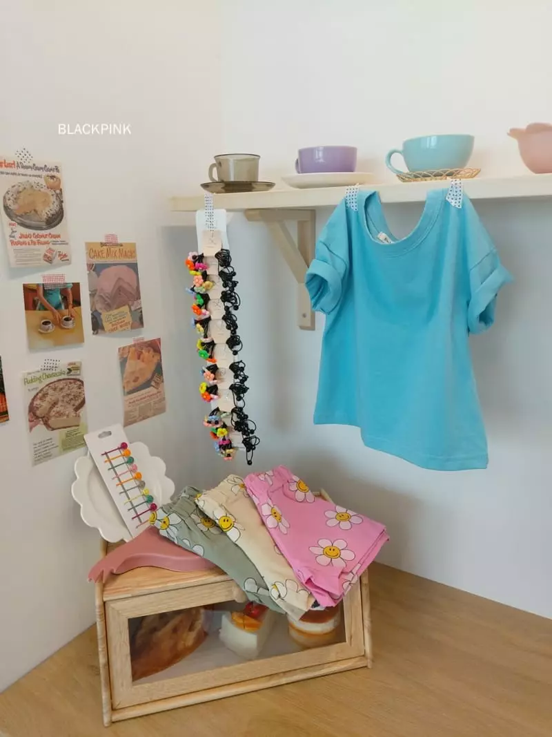 Black Pink - Korean Children Fashion - #childofig - Basic Single Short Sleeves Tee - 9