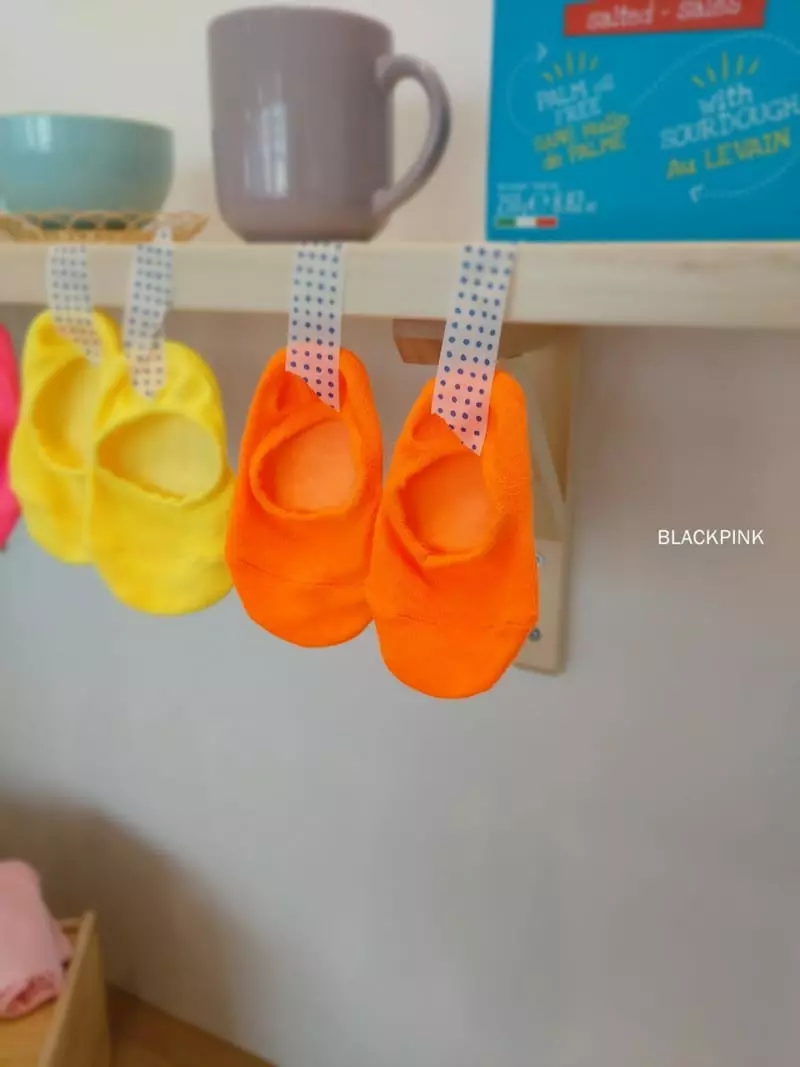 Black Pink - Korean Children Fashion - #childofig - Cool Neon Socks - 7