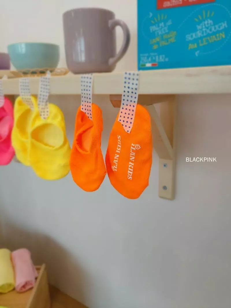Black Pink - Korean Children Fashion - #childofig - Cool Neon Socks - 8