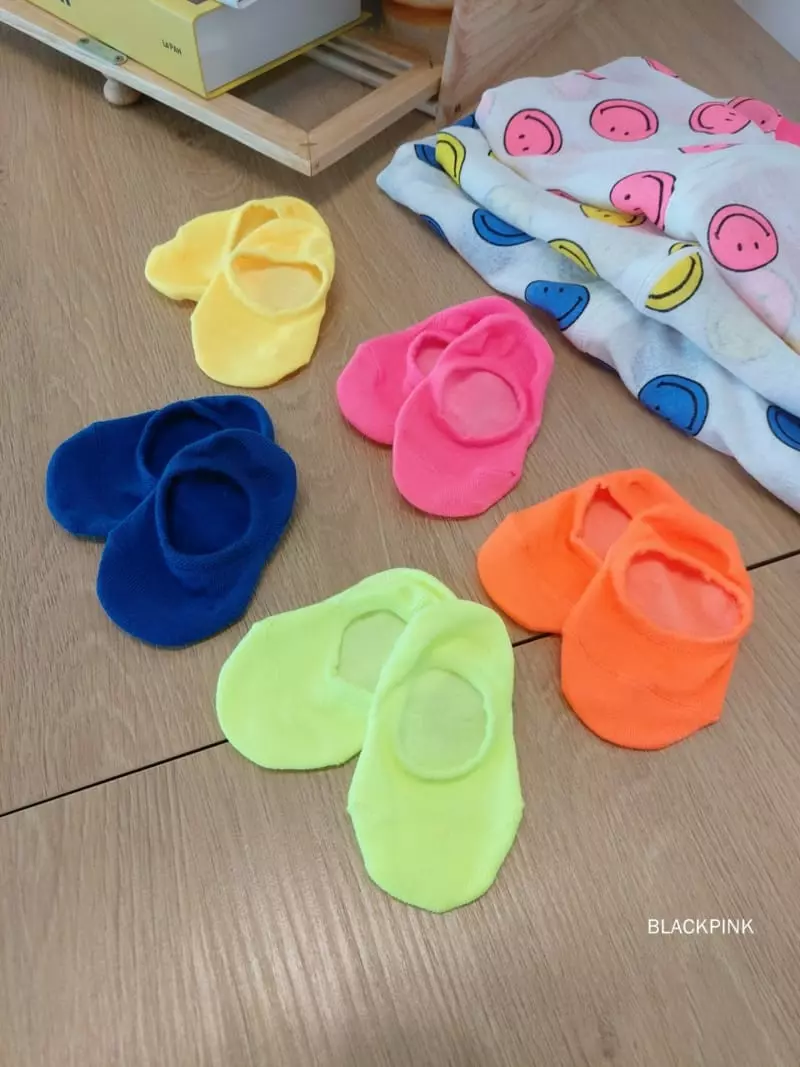 Black Pink - Korean Children Fashion - #childrensboutique - Cool Neon Socks - 9
